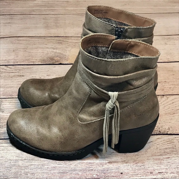 ♥️b.o.c. Born brown leather booties ankle boots - Picture 3 of 8